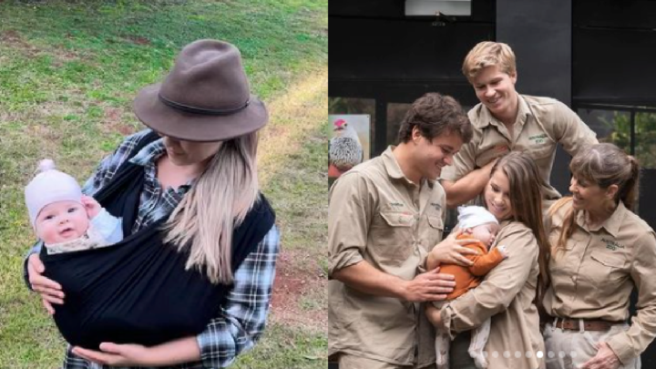 Welcome back! Bindi Irwin treats fans to new pics of baby Grace ...