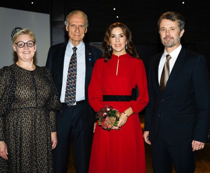 Crown Prince Frederik and Crown Princess Mary at awards ceremony with another couple