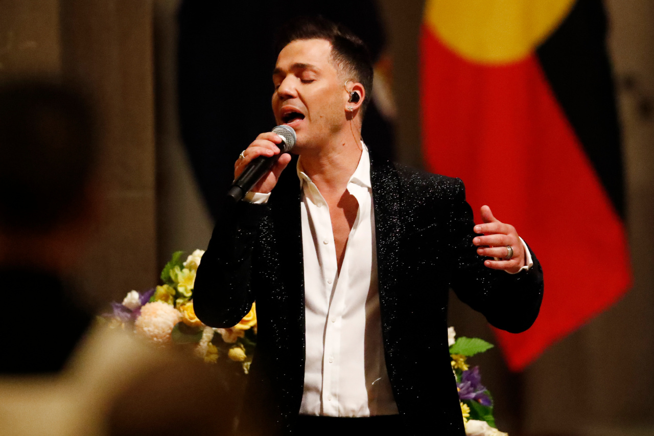 Singer Anthony Callea performed his song 'The Prayer'. Source: Getty