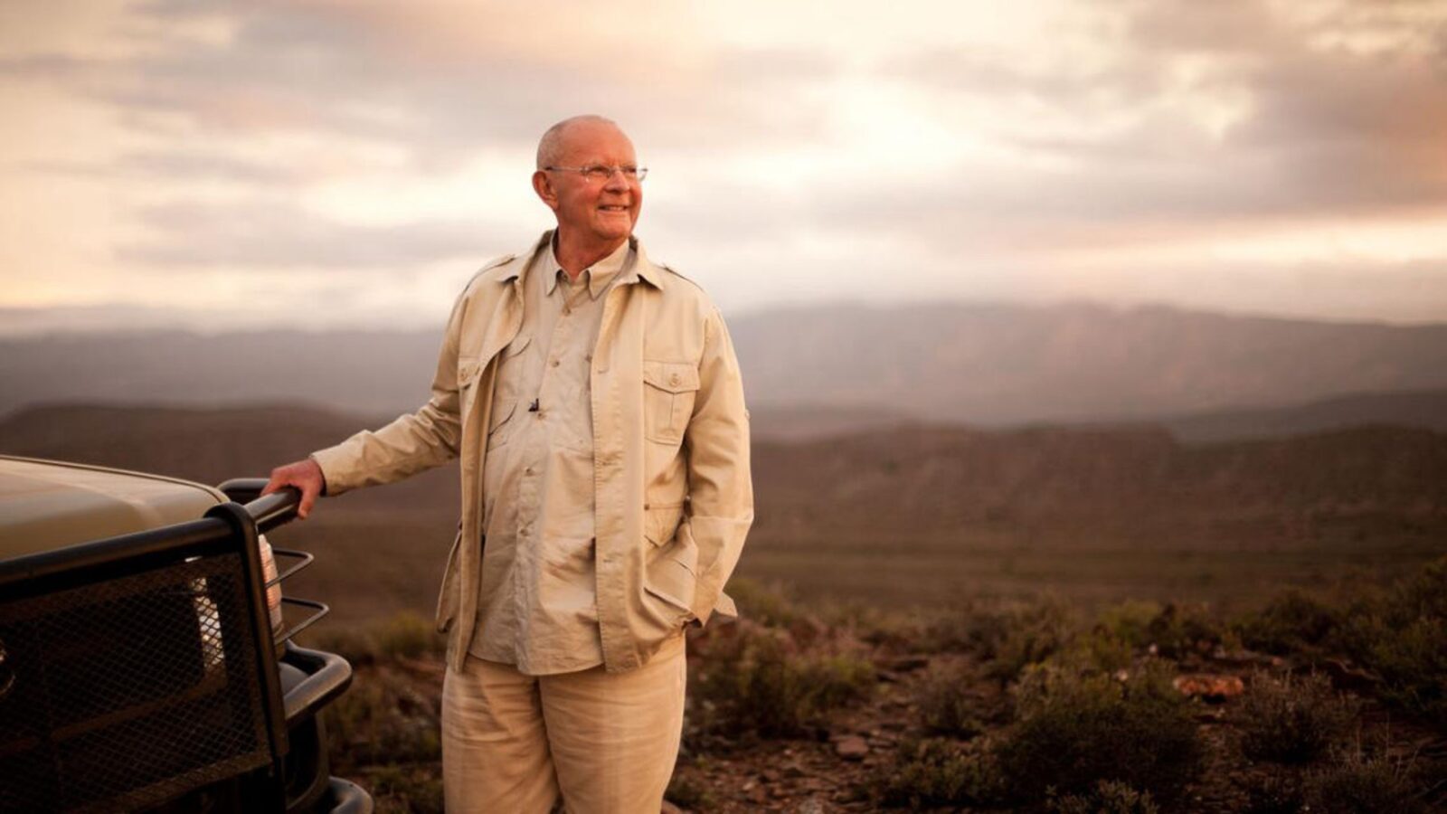 novelist Wilbur Smith in Africa