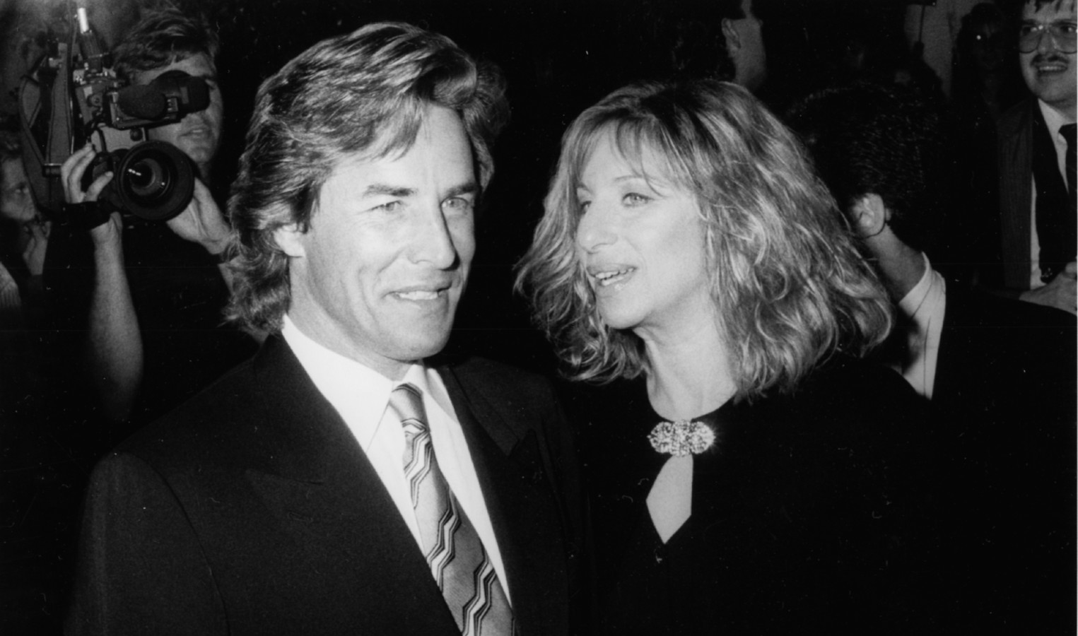 Don Johnson with Barbra Streisand