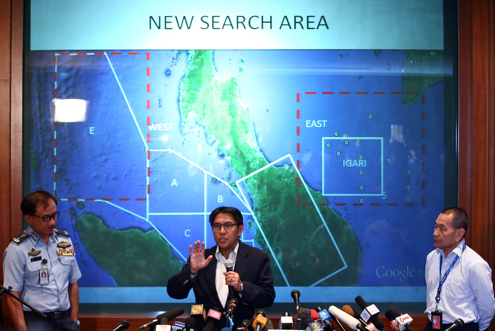 MH370 search area.