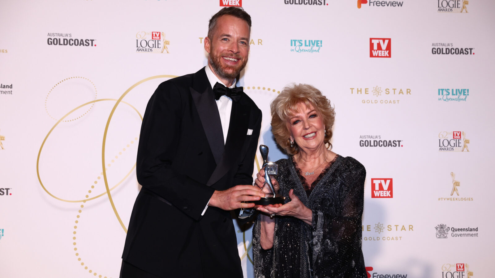 Hamish Blake and Patti Newton. 