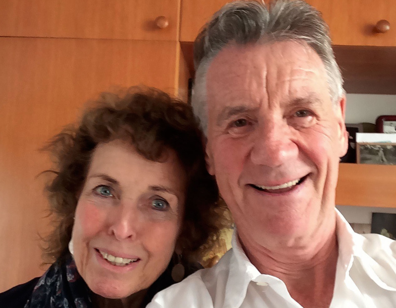 Michael Palin and wife. 