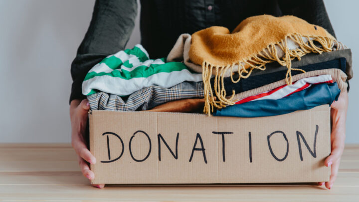 Donating your unwanted clothes and goods to charity is a great way to part with some of your old clutter. Source: Getty Images. 