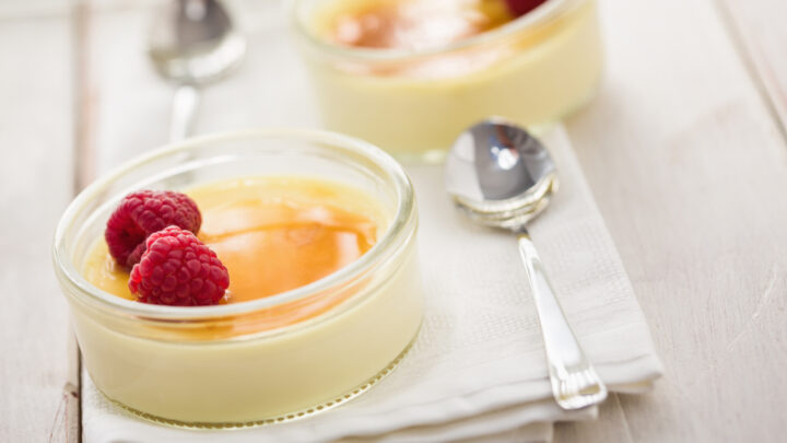 Tasty yet simple raspberry slow cooker creme brulee - Starts at 60