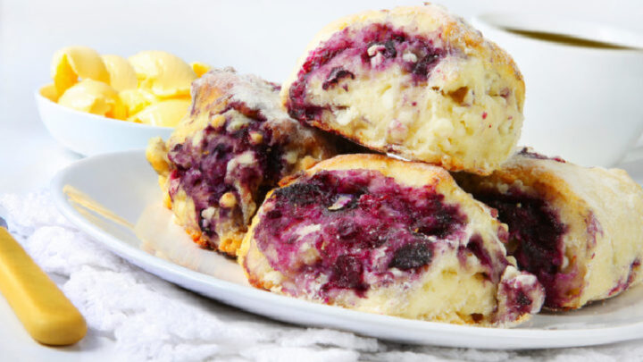 Raspberry and white chocolate scones - Starts at 60