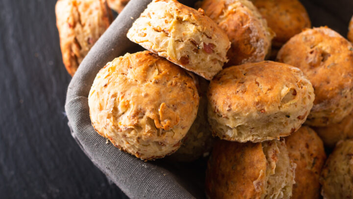 Savoury scones with a cheesy twist - Starts at 60