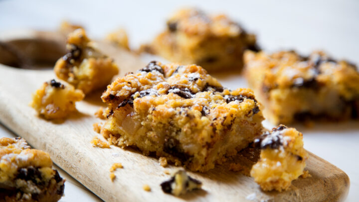 Tasty chocolate chip and date slice - Starts at 60