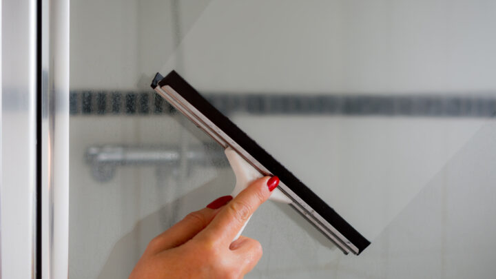 The unexpected bathroom essential to steer clear of in order to keep your shower glass looking sparkling clean. 
Source: Getty Images. 