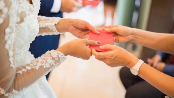 Where do you stand on this tricky matter? Would cancel a gift if a wedding wasn't going ahead as planned?  Source: Getty Images. 