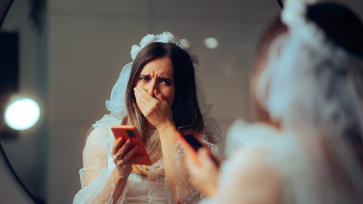 Is the bride overstepping, or is her sister pushing the limits with her outfit choice? Source: Getty Images. 