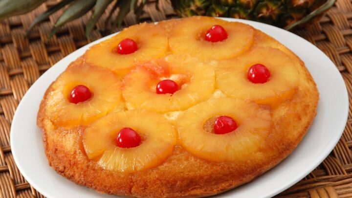 Upside-down pineapple cake - Starts at 60