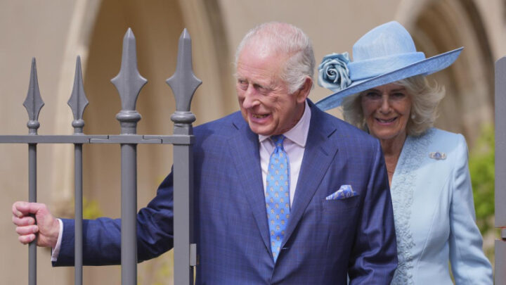King Charles spoke to the D-Day veteran during the Ceremony of the Keys. Source: AP PHOTO. 
