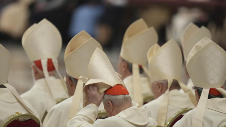 Conclaves are often spread out over several days, with multiple votes held before a contender wins the necessary three-quarters majority to become pope. Source: AP PHOTO. 
