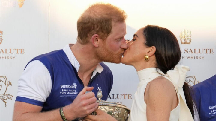Meghan Markle marks her wedding anniversary with a moving tribute to Prince Harry and their journey together. Source: AP PHOTO. 