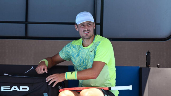 Tomic, hoped to reach a grand slam main draw for the first time in four years. Image: James Ross/AAP PHOTOS. 