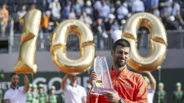 Djokovic is now the first man in the Open era to win a title in 20 different seasons, his 100th singles title coming nearly 19 years after the first in July 2006. Source: AP PHOTO. 