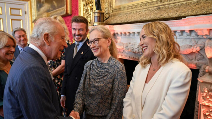King Charles met his foundation's famous supporters and award winners before touring stands showcasing the charity's work. Source: AP PHOTO. 