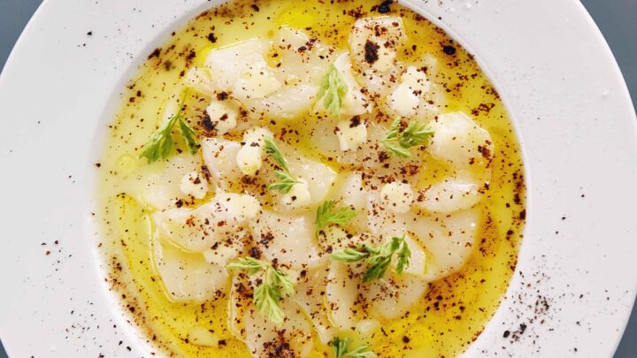 Hearty roasted cauliflower soup - Starts at 60