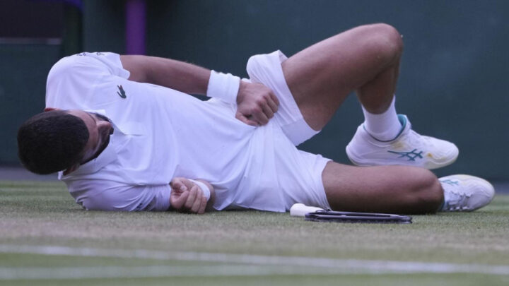 Djokovic, of course, has a history with injuries that he's so often overcome in the past. Source: AP PHOTO. 