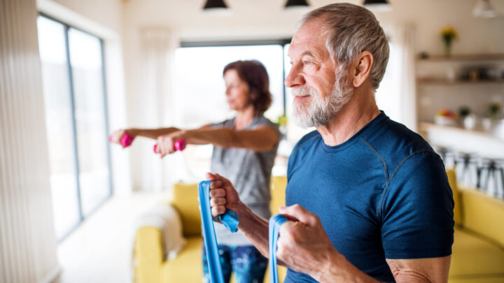 Strength training exercises help boost bone health and lower the risk of osteoporosis, along with offering many other important health benefits. Source: Shutterstock Basic. 