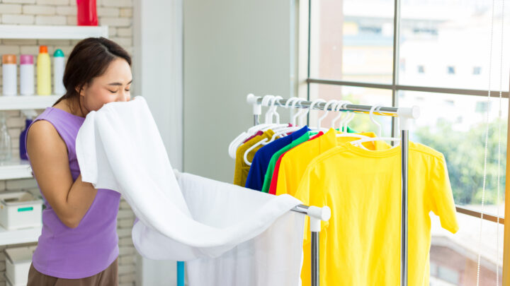 Transform your laundry from drab to fab with this easy solution. Source: Shutterstock Basic. 