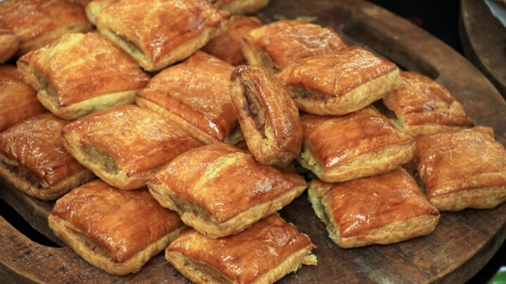 Golden, crispy sausage rolls with a classic British twist - Starts at 60