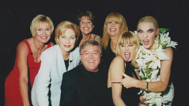 A cast photo from Beauty of the Beast, with Stan Zemanek at the centre.