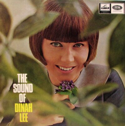 Album cover featuring a woman with a short bob haircut smiling through leaves, titled “The Sound of Dinah Lee.”