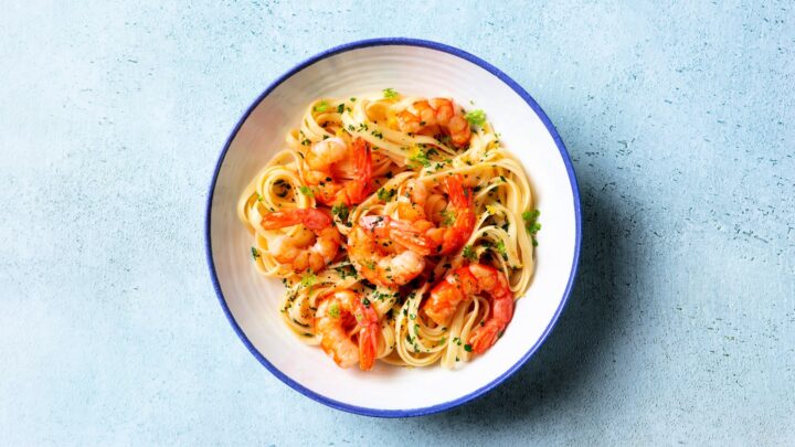 The pasta you’ll make on repeat: preserved lemon, garlic and prawn linguine in 20 minutes - Starts at 60