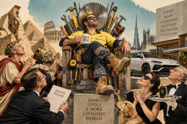 Tradies: The second-class citizens who built civilisation now rule the world